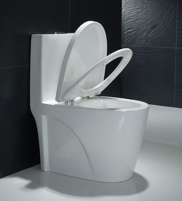 Nhà vệ sinh dài một mảnh xả nước hàng đầu với độ nhám 11 inch trong nắp ghế giảm tốc
