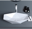 Bộ đếm không xốp Chậu rửa phòng tắm trên cùng 650mm Chậu rửa hình dạng không đều