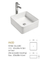 Bộ đếm có thể tái sử dụng Chậu rửa trên cùng trong phòng tắm Loại hình vuông Không biến dạng Chậu rửa