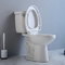Phòng tắm khách sạn Nhà vệ sinh 1,28 Gpf Hai khối Wc Nhà vệ sinh kiểu Mỹ tiêu chuẩn nước thải